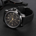 Maserati Successo Black Dial Black Rubber Strap Watch For Men - R8871621011