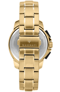Maserati Successo Black Dial Gold Stainless Steel Watch For Men - R8873645002