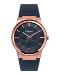 Salvatore Ferragamo Contemporary Sapphire Black Dial Black Silicone Strap Watch for Men - SFHP00420