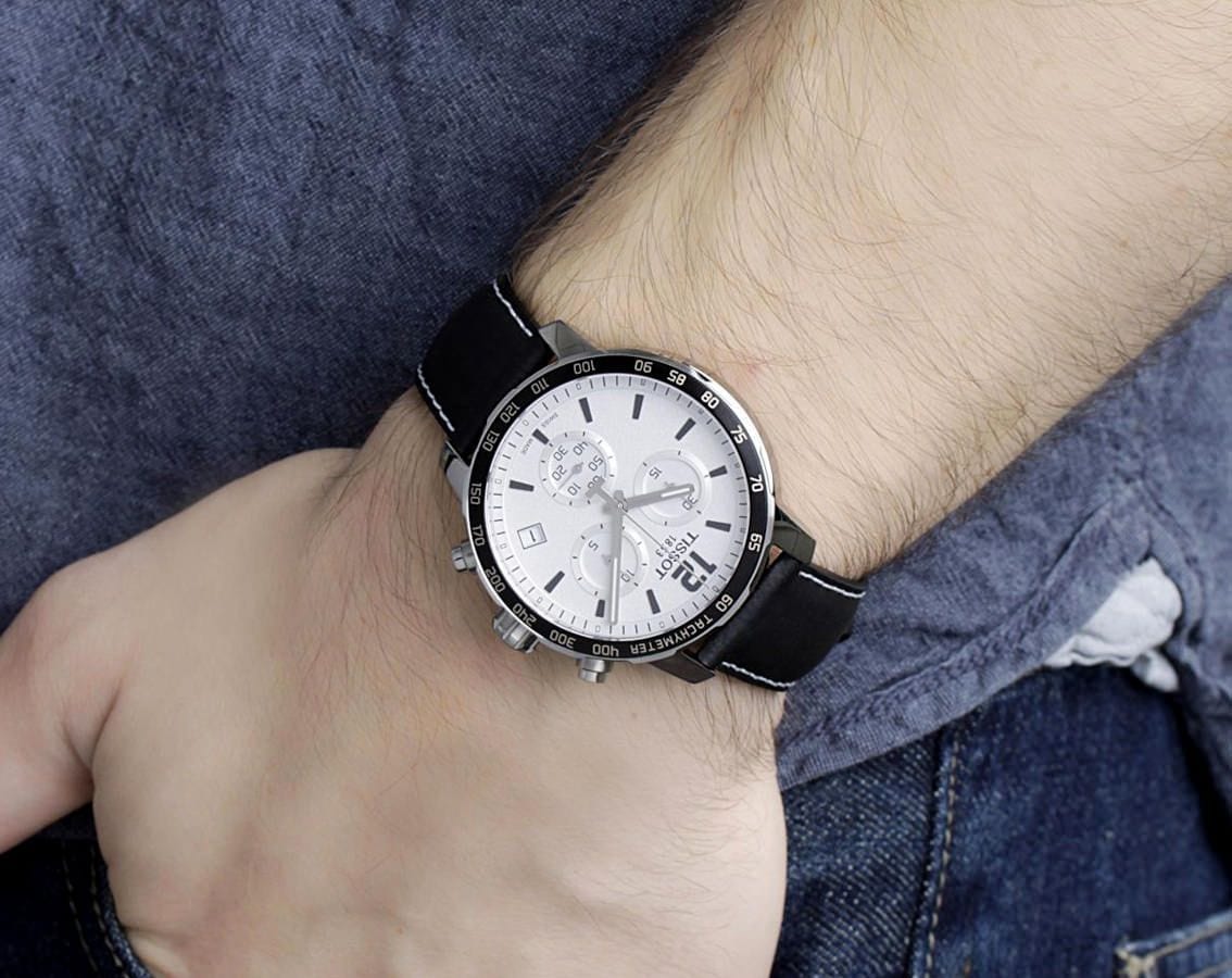 Tissot Quickster Chronograph Quartz Watch For Men - T095.417.16.037.00