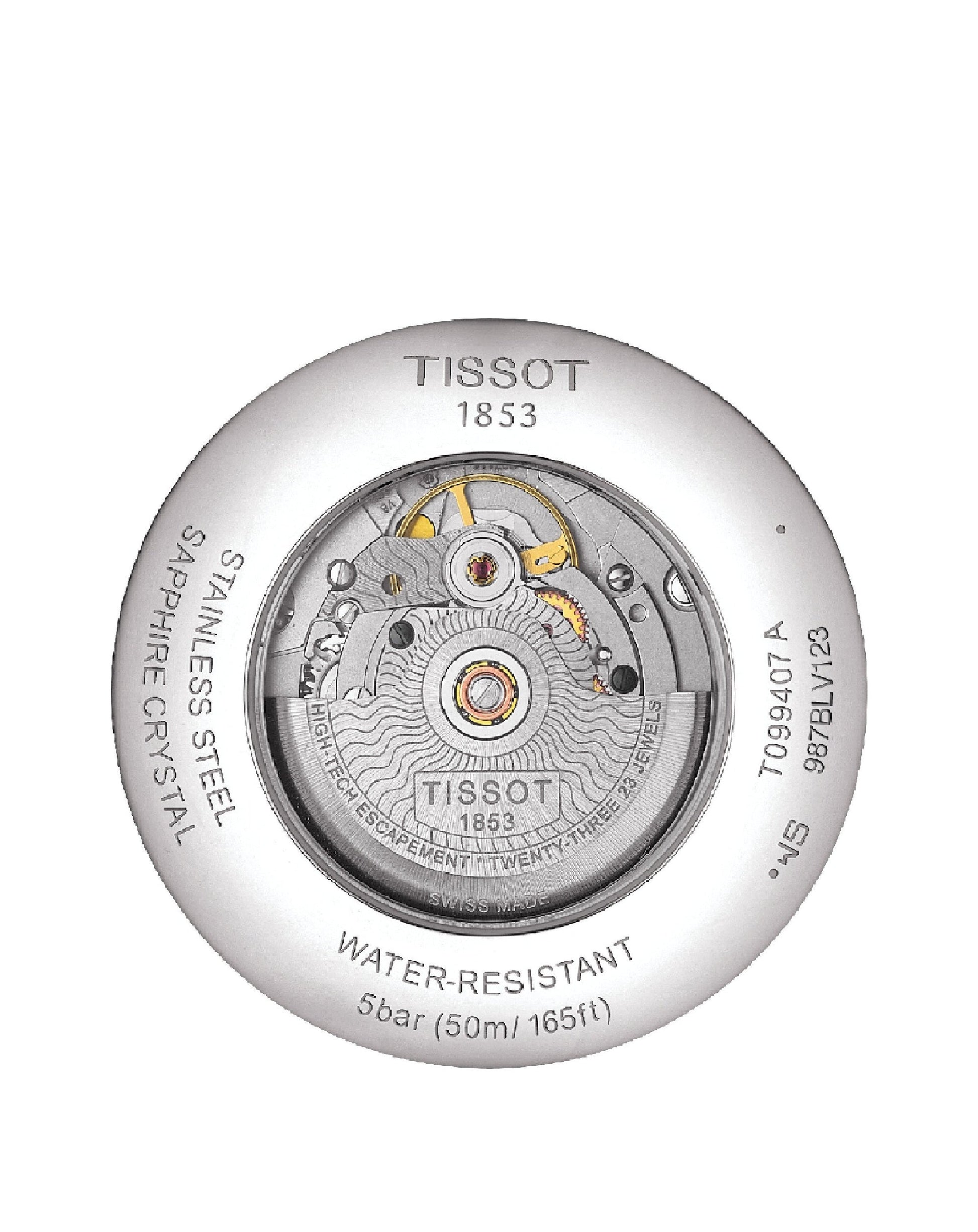 Tissot Chemin Des Tourelles Powermatic 80 Silver Dial Silver Steel Strap Watch For Men - T099.407.11.038.00