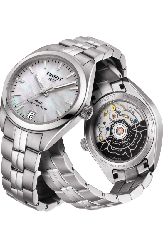 Tissot Chemin Des Tourelles Powermatic 80 Helvetic Watch For Women - T099.207.11.116.00