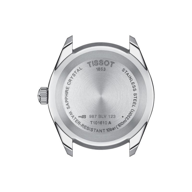 Tissot PR 100 Sport Quartz Black Dial Leather Strap Watch For Men - T101.610.16.051.00