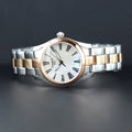 Tissot T Wave Mother of Pearl Dial Two Tone Stainless Steel Strap Watch For Women - T112.210.22.113.01