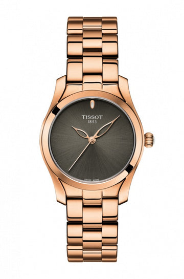 Tissot T Wave Anthracite Dial Watch For Women - T112.210.33.061.00