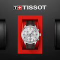 Tissot Chrono XL Silver Dial Brown Leather Strap Watch For Men - T116.617.16.037.00