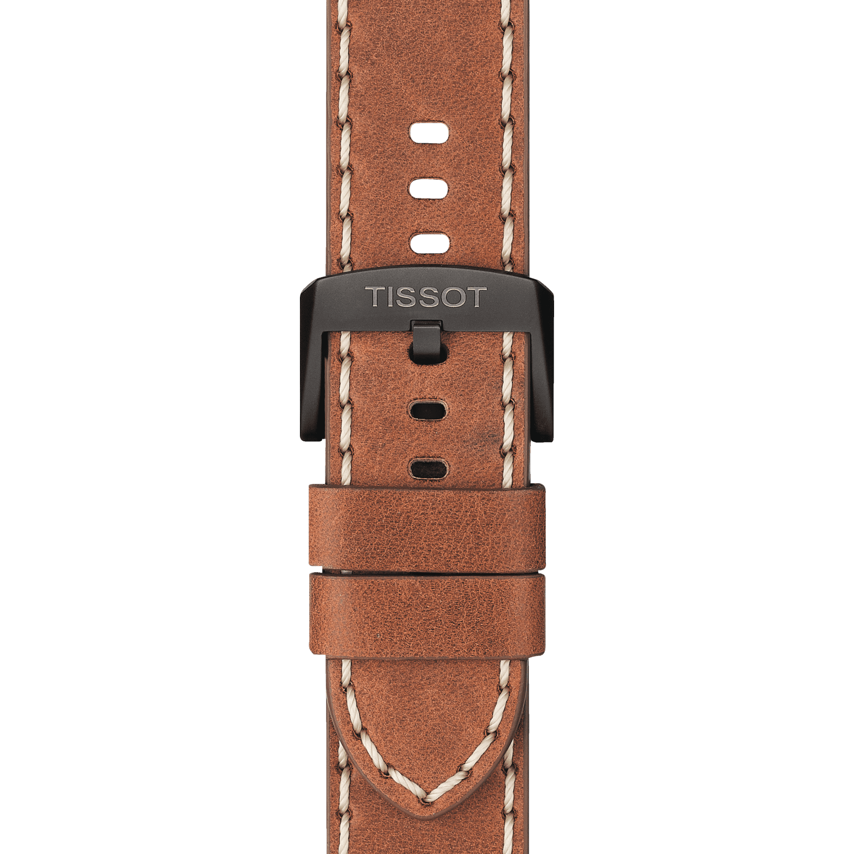 Tissot T Sport Chrono XL Black Dial Brown Leather Strap Watch For Men - T116.617.36.057.00