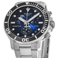 Tissot Seaster 1000 Chronograph Driver Blue Dial Silver Mesh Bracelet Watch For Men - T120.417.11.041.01