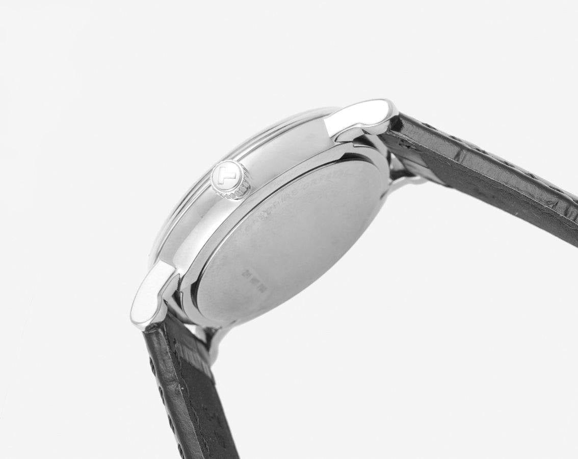 Tissot Carson Premium Lady Silver Dial Black Leather Strap Watch For Women - T122.210.16.033.00