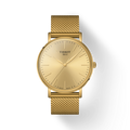 Tissot Everytime Gent Gold Dial Gold Mesh Bracelet Watch for Men - T143.410.33.021.00