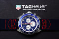 Tag Heuer Formula 1 Quartz Chronograph Redbull Special Edition Blue Dial Blue Nylon Strap Watch for Men - CAZ1018.FC8213