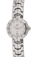 Tag Heuer Link Diamonds White Dial Silver Steel Strap Watch for Women - WAT1411.BA0954