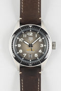 Tag Heuer Autavia Automatic Grey Dial Brown Leather Strap Watch for Men - WBE5114.FC8266