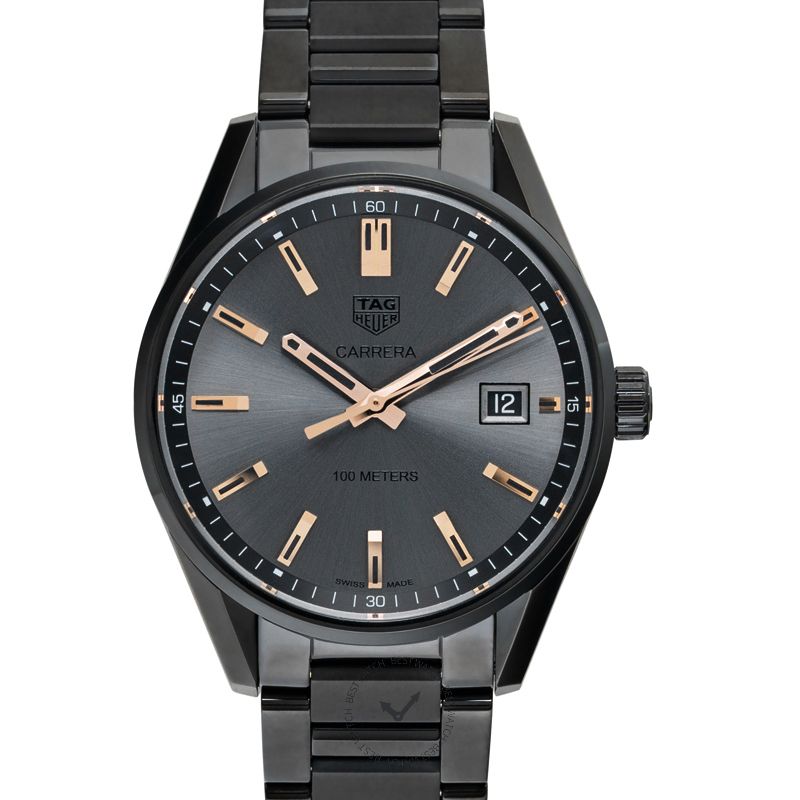 Tag Heuer Carrera Special Edition Black Dial Black Steel Strap Watch for Women - WAR1113.BA0602