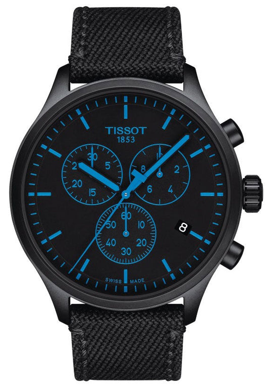 Tissot Chrono XL Quartz Black Dial Black Nylon Bracelet Watch For Men - T116.617.37.051.00