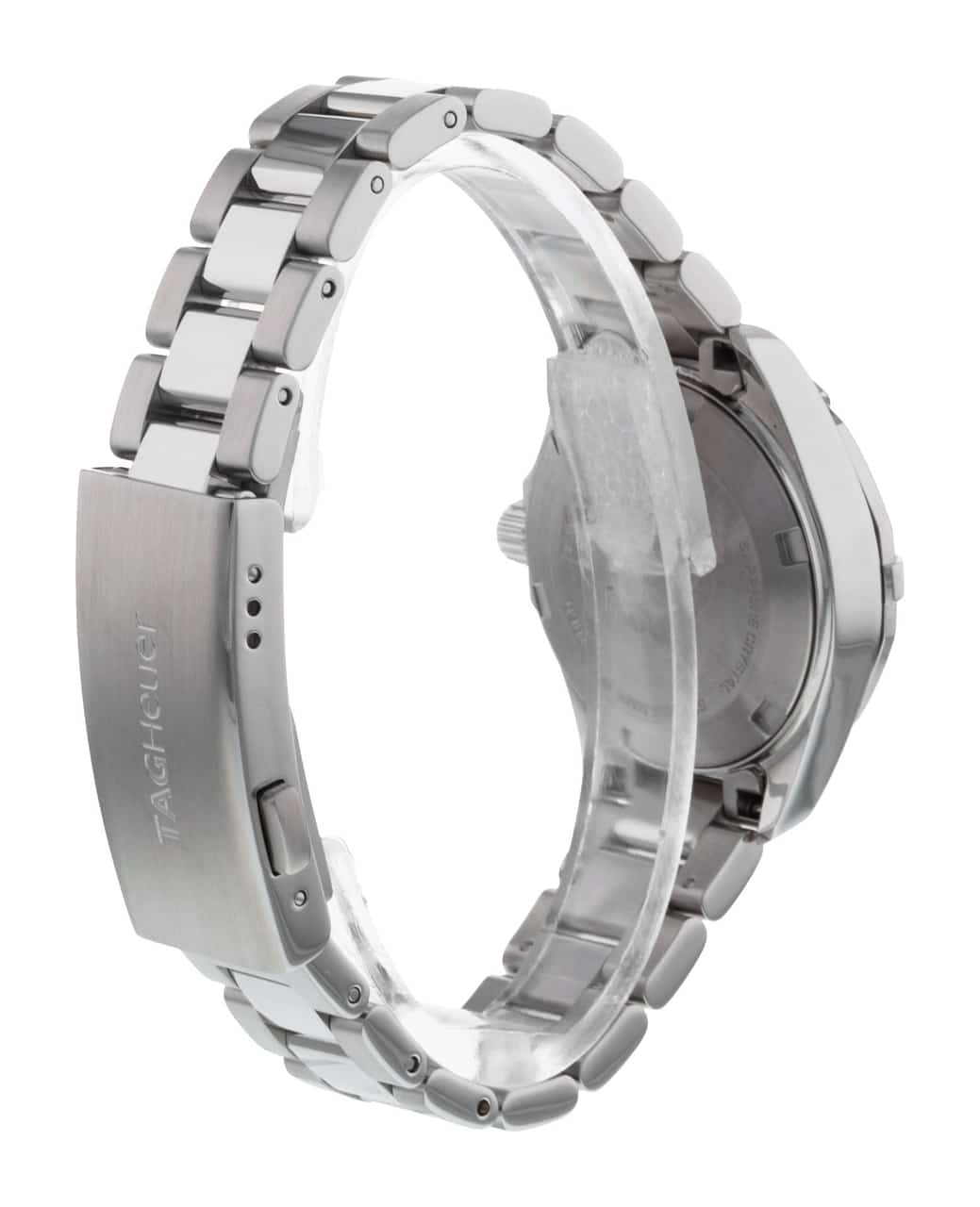 Tag Heuer Aquaracer Quartz Black Dial Silver Steel Strap Watch for Men - WBD1410.BA0741