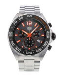 Tag Heuer Formula 1 Quartz Chronograph Grey Dial Silver Steel Strap Watch for Men - CAZ101AH.BA0842