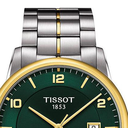Tissot Luxury Powermatic 80 Green Dial Silver Steel Strap Watch For Men - T086.407.22.097.00