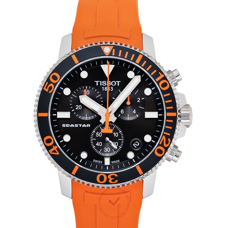Tissot Seaster 1000 Chronograph Black Dial Watch For Men - T120.417.17.051.01