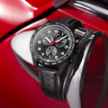 Tissot T Sport PRS 516 Chronograph Black Dial Black Leather Strap Watch for Men - T131.617.36.051.00