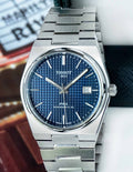 Tissot PRX Powermatic 80 Blue Dial Silver Steel Strap Watch For Men - T137.407.11.041.00