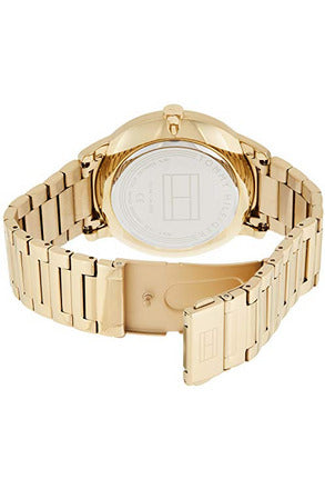 Tommy Hilfiger Hunter White Dial Gold Stainless Steel Strap Watch for Men - 1791609