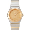 Omega Constellation Manhattan Yellow Dial Two Tone Steel Strap Watch for Women - 131.20.28.60.08.001