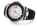 Versace Chain Reaction Quartz White Dial Black Rubber Strap Watch for Men - VEDY00219