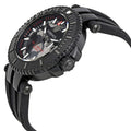 Versace V-Race Diver Black Dial Black Rubber Strap Watch for Men - VAB050016