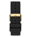 Guess Legacy Black Dial Black Rubber Strap Watch for Men - W1049G5