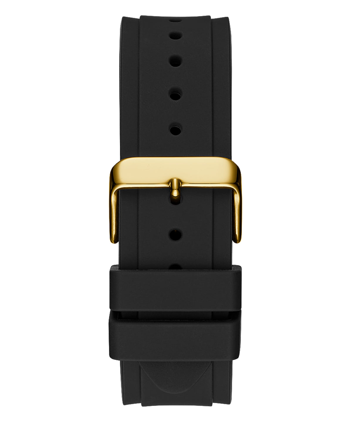 Guess Legacy Black Dial Black Rubber Strap Watch for Men - W1049G5