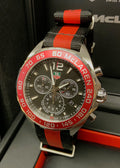 Tag Heuer Formula 1 Quartz Chronograph McLaren Limited Edition Black Dial Two Tone Nylon Strap Watch for Men - CAZ1112.FC8188