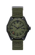 Tag Heuer Aquaracer Calibre 5 Titanium Green Dial Green Nylon Strap Watch for Men - WAY208E.FC8222