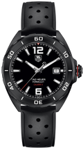 Tag Heuer Formula 1 Automatic Black Dial Black Rubber Strap Watch for Men - WAZ2015.FT8023