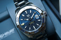 Tag Heuer Aquaracer Calibre 5 Automatic Blue Dial Silver Steel Strap Watch for Men - WBD2112.BA0928