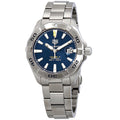 Tag Heuer Aquaracer Calibre 5 Automatic Blue Dial Silver Steel Strap Watch for Men - WBD2112.BA0928