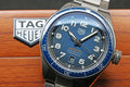 Tag Heuer Autavia Isograph Calibre 5 Automatic Blue Dial Silver Steel Strap Watch for Men - WBE5112.EB0173