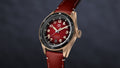 Tag Heuer Autavia Calibre 5 Chinese New Year Maroon Dial Maroon Leather Strap Watch for Men - WBE5193.FC8300