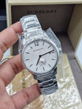 Burberry The Classic Silver Dial Silver Steel Strap Watch for Men - BU10004