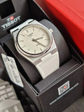 Tissot PRX 40 Quartz White Dial White Leather Strap Watch For Men -  T137.410.17.011.00
