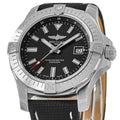 Breitling Avenger Automatic 43mm Black Dial Black Nylon Strap Watch for Men - A17318101B1X2