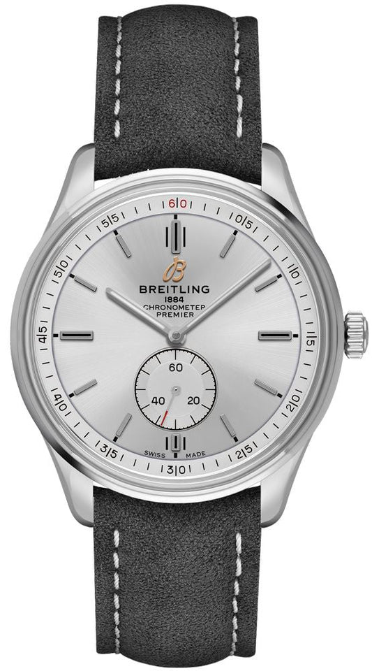 Breitling Premier Automatic 40mm Stainless Steel Silver Dial Mens Watch - A37340351G1X2