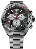 Tag Heuer Formula 1 Quartz Chronograph Grey Dial Silver Steel Strap Watch for Men - CAZ1114.BA0877