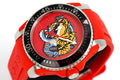 Gucci Dive Tiger Motif Red Dial Red Rubber Strap Watch For Men - YA136315