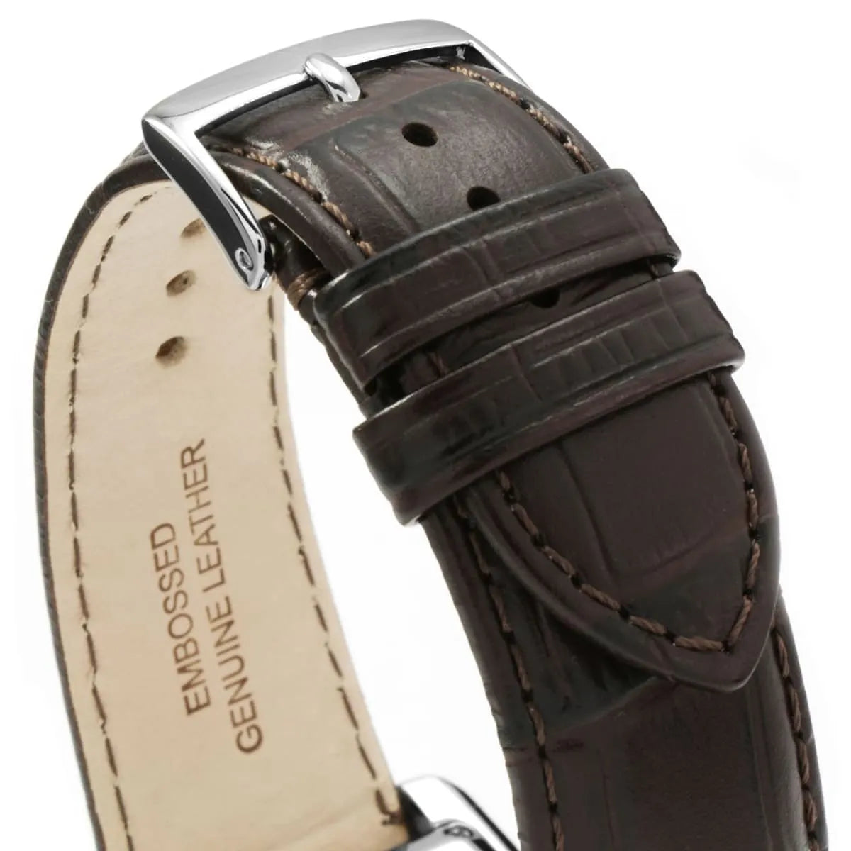 Emporio Armani Classic Brown Dial Brown Leather Strap Watch For Men - AR1605