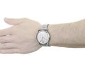 Emporio Armani Classic Chronograph Silver Dial Silver Steel Strap Watch For Men - AR1879