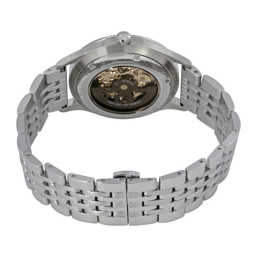 Emporio Armani Meccanico Multicolor Dial Silver Steel Strap Watch For Men - AR1922