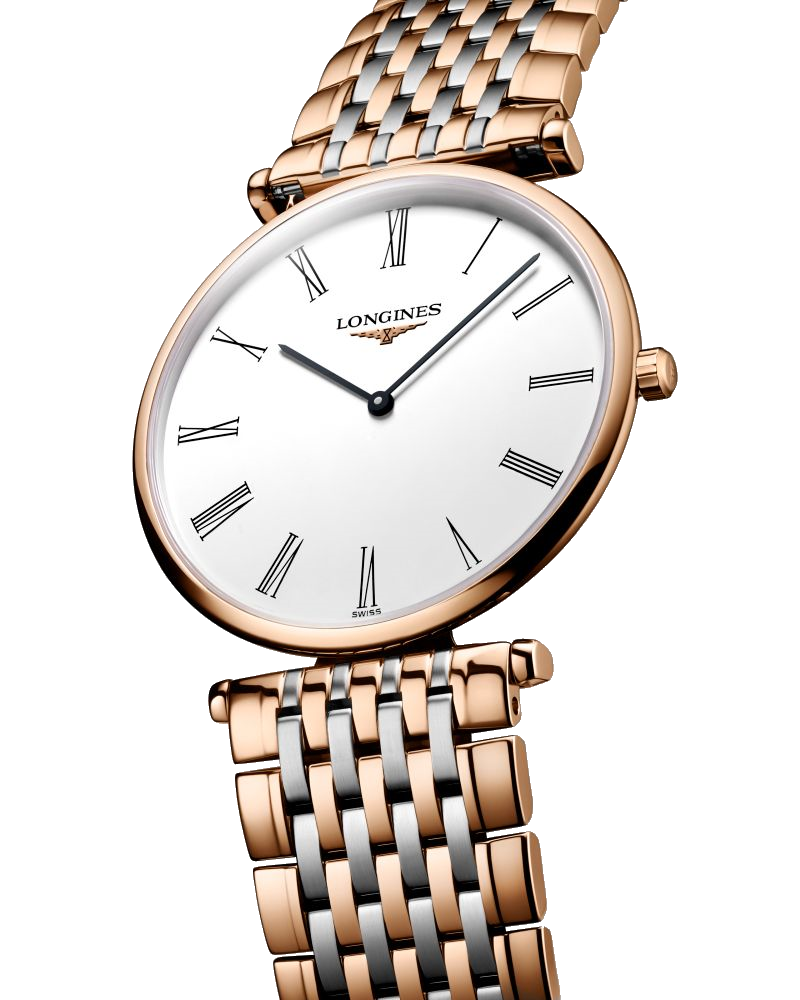 Longines La Grande Classique De Longines White Dial Two Tone Mesh Bracelet Watch for Women - L4.755.1.91.7