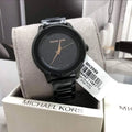Michael Kors Kinley Silver Dial Black Steel Strap Watch for Women - MK5999