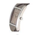 Burberry Nova Check Silver Dial Two Tone Leather Strap Watch For Women - BU9404
